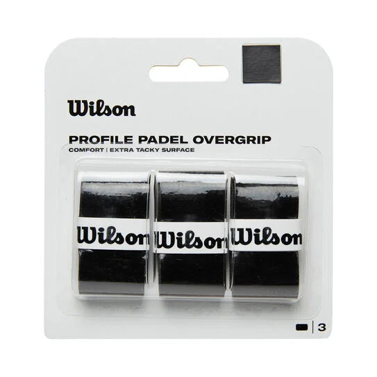 Wilson Profile Overgrip 3er Pack – Schwarz