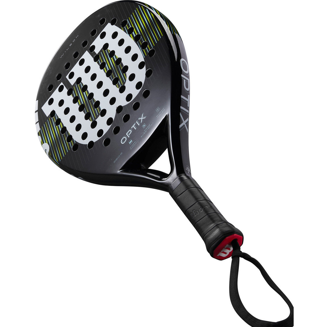 Padel Set WILSON Optix V1 Padel Schläger + Wilson Team Padeltasche schwarz