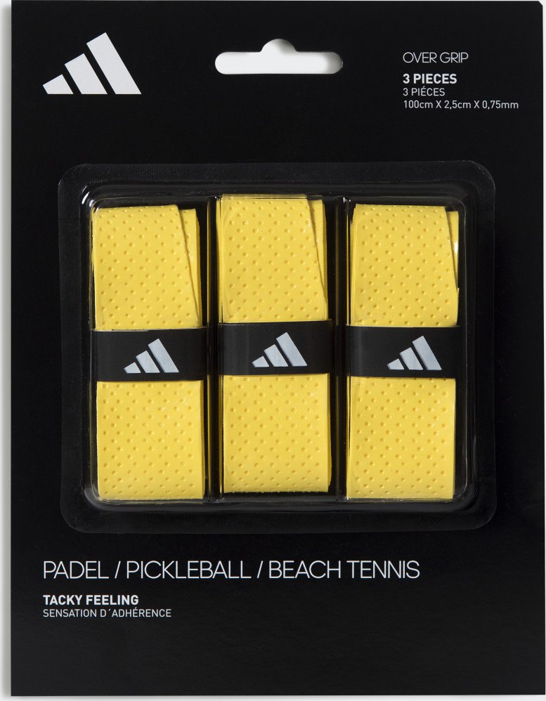 adidas PADEL OVERGRIP 3er Pack - Gelb