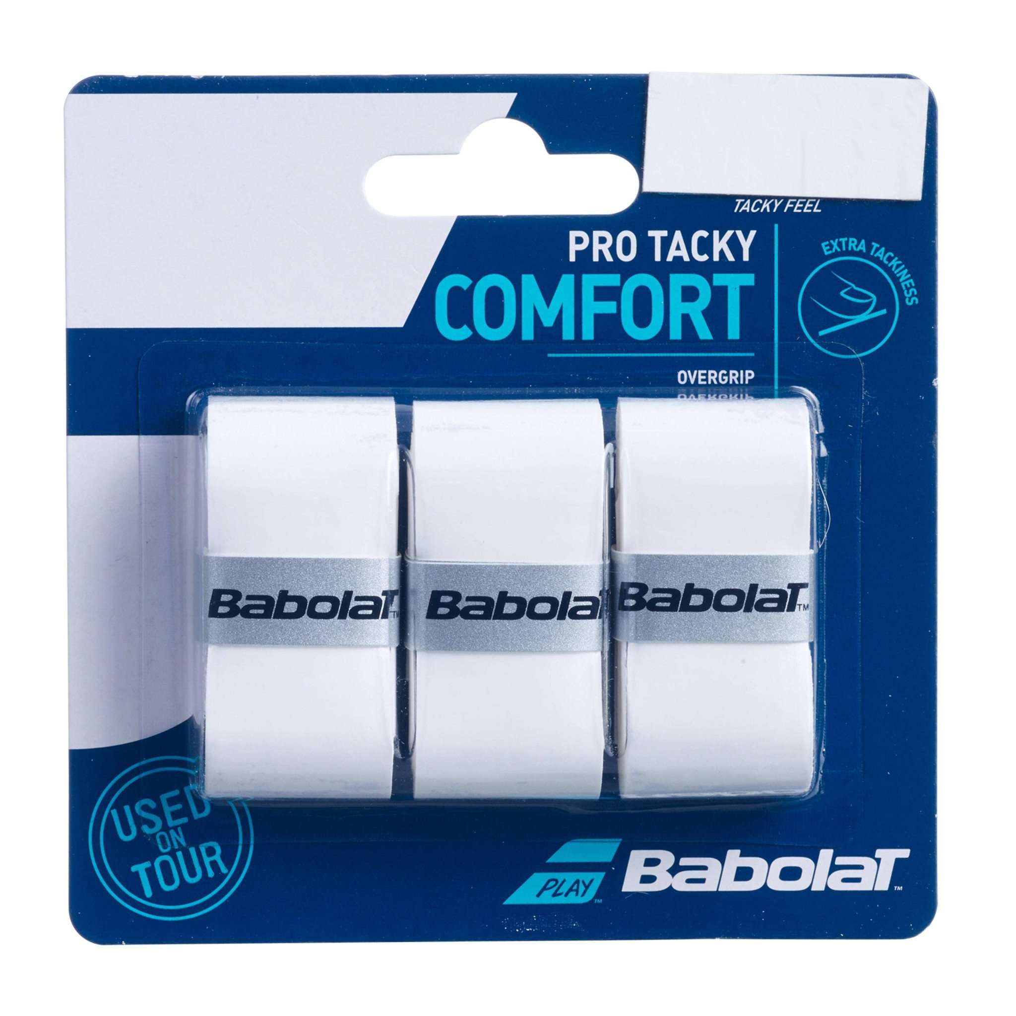 Babolat PRO TACKY Overgrips - 3er Pack weiß