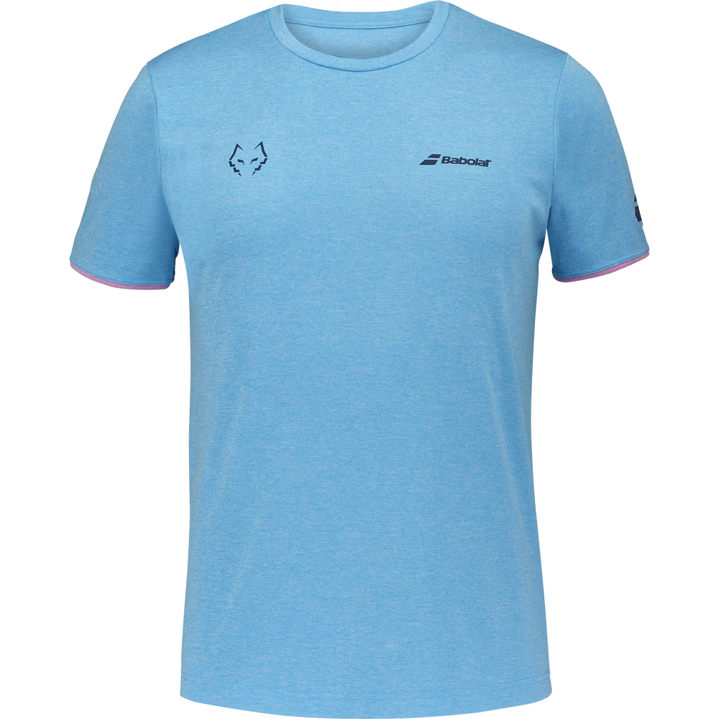 Babolat Crew Neck Tee Lebron Cyan Blau