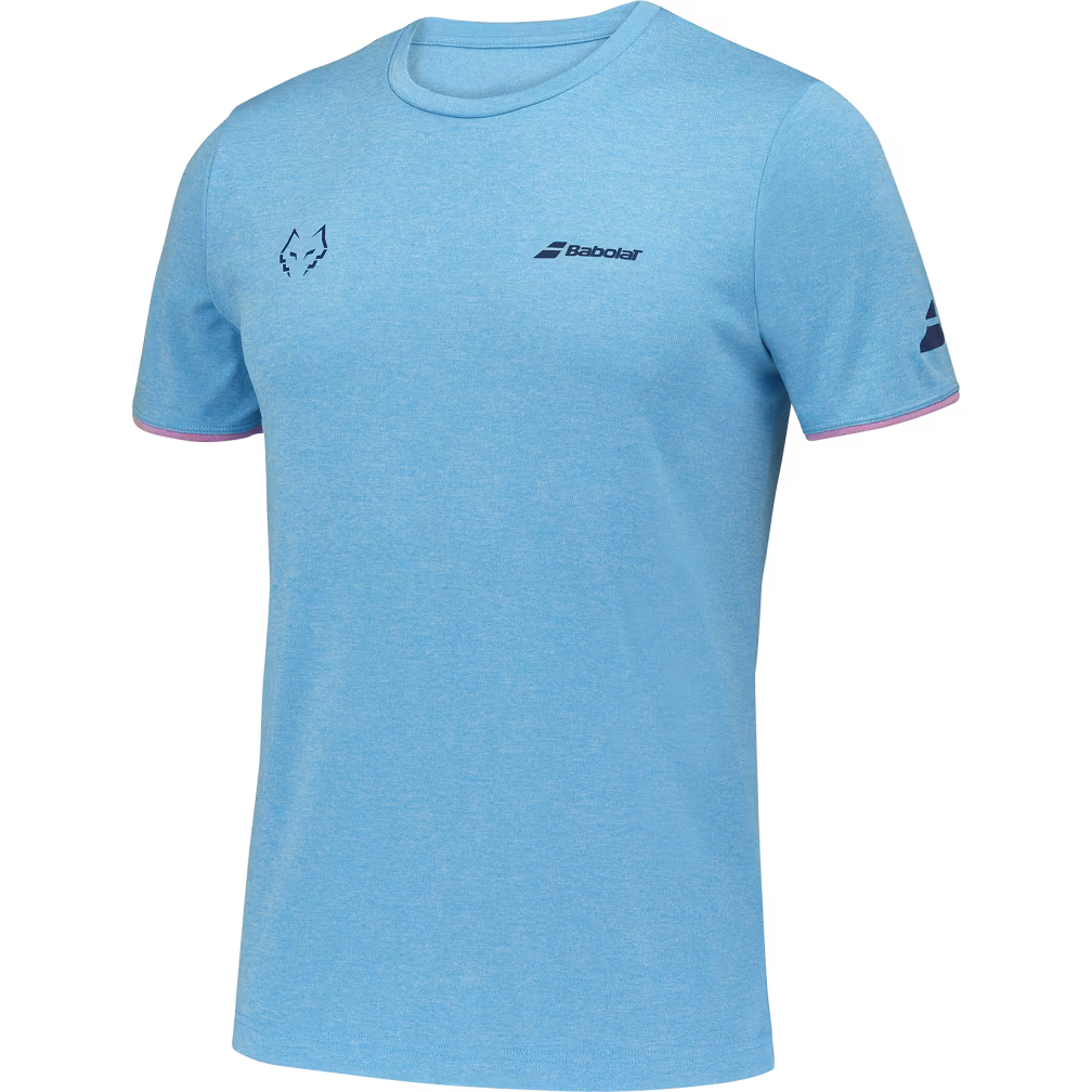 Babolat Crew Neck Tee Lebron Cyan Blau