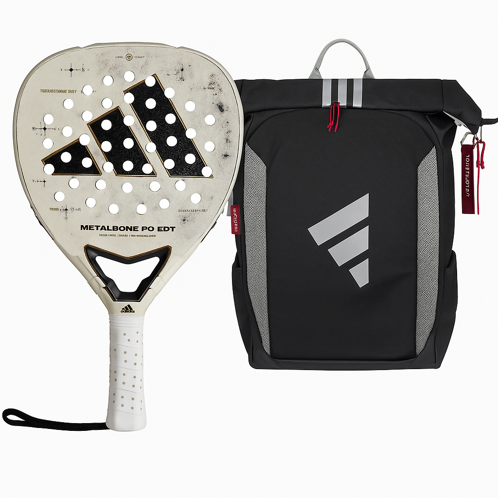 adidas Metalbone Pro Edt + adidas MULTIGAME 3.4 Rucksack Schwarz Rot