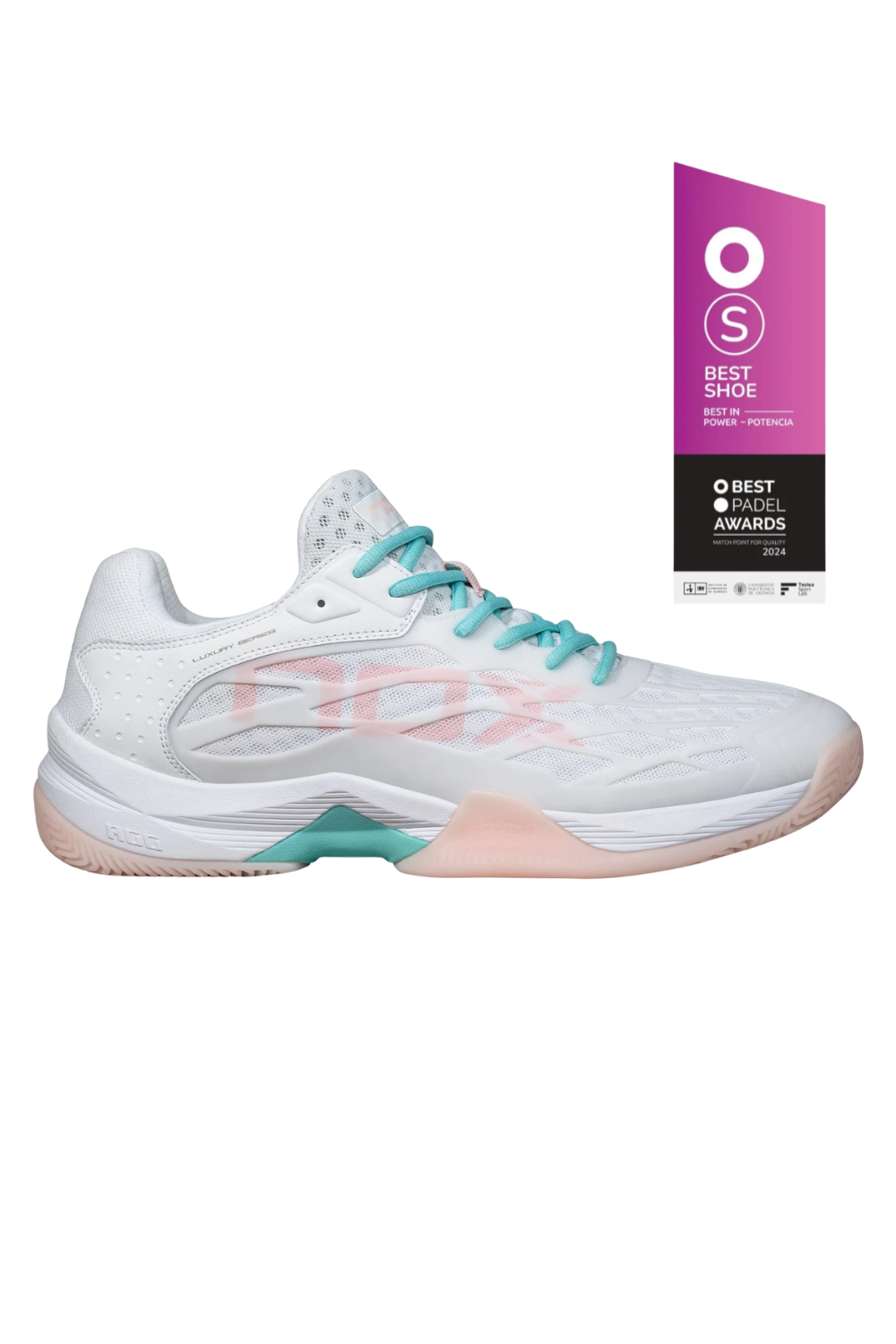 NOX AT10 Lux Padelschuh Weiß/Potpourri