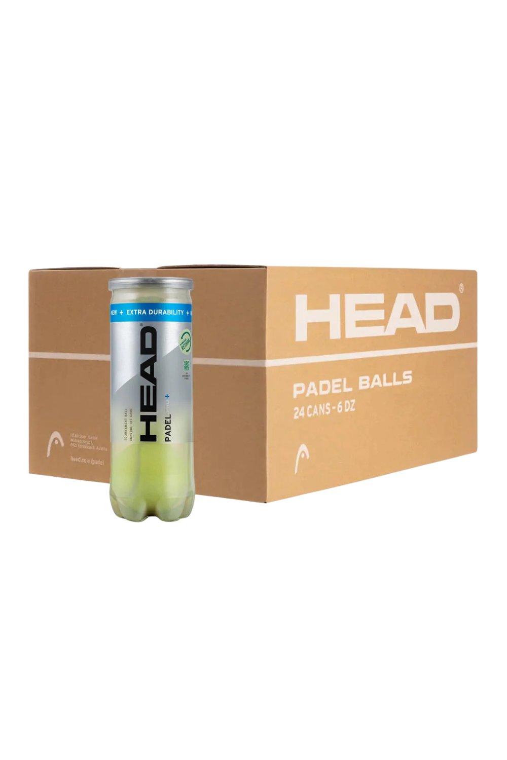 HEAD PADEL PRO+ Ballkiste (24 Dosen) Padelbälle