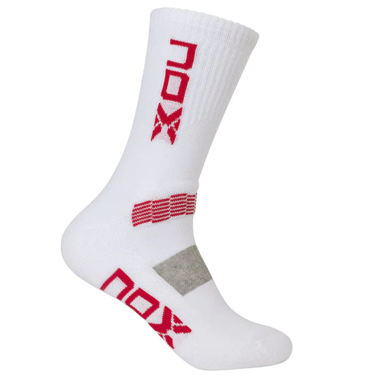NOX PRO SERIES Padelsocken Herren weiß/rot