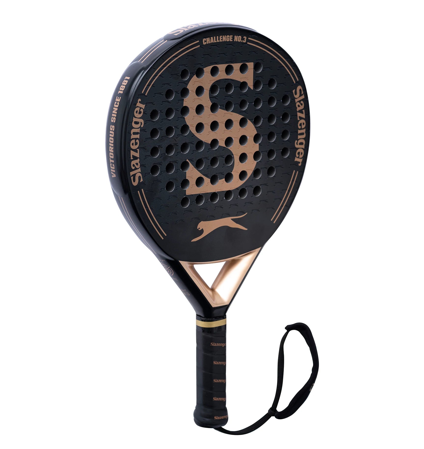Slazenger Challenge No.3 Schwarz/Gold Padelschläger 2022