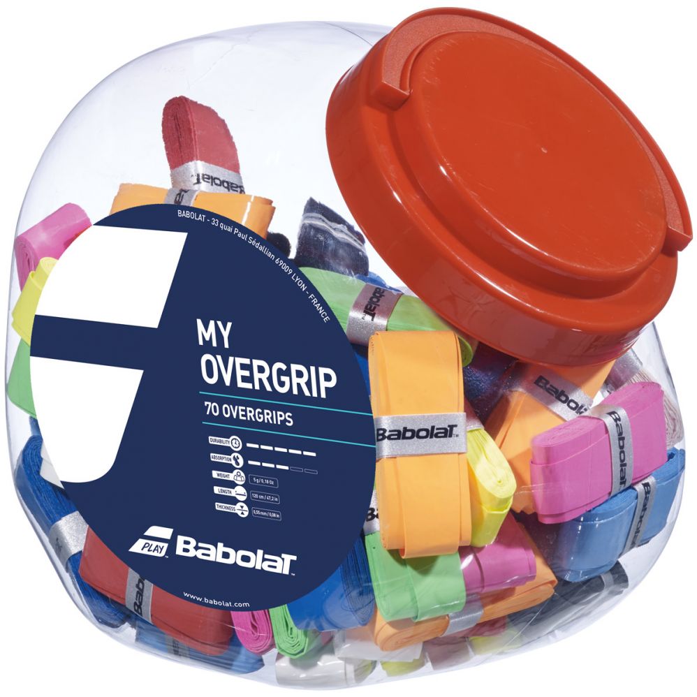 Babolat MY OVERGRIP 70er Box mehrfarbig