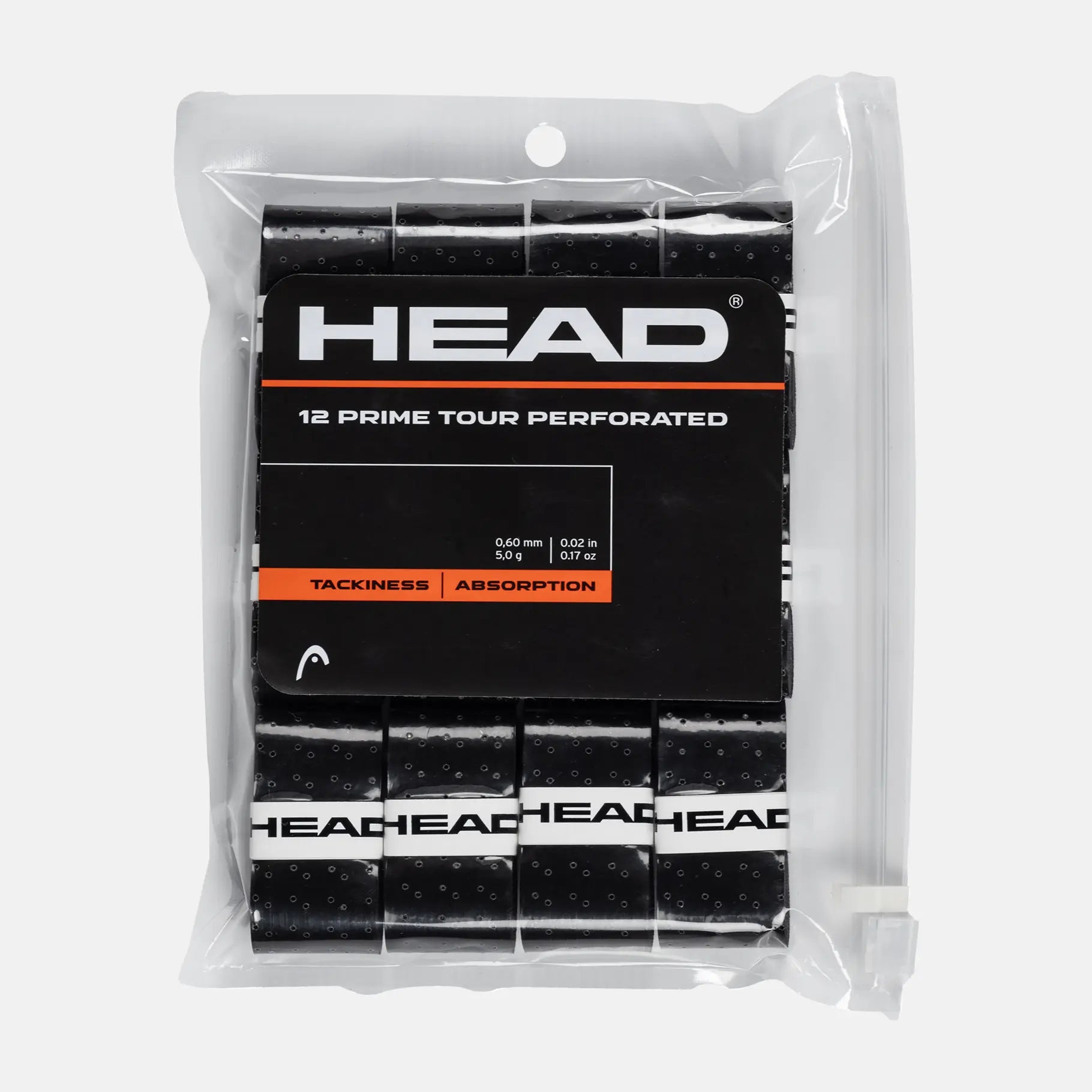 HEAD Prime Tour Perforated Overgrips 12er Pack Schwarz
