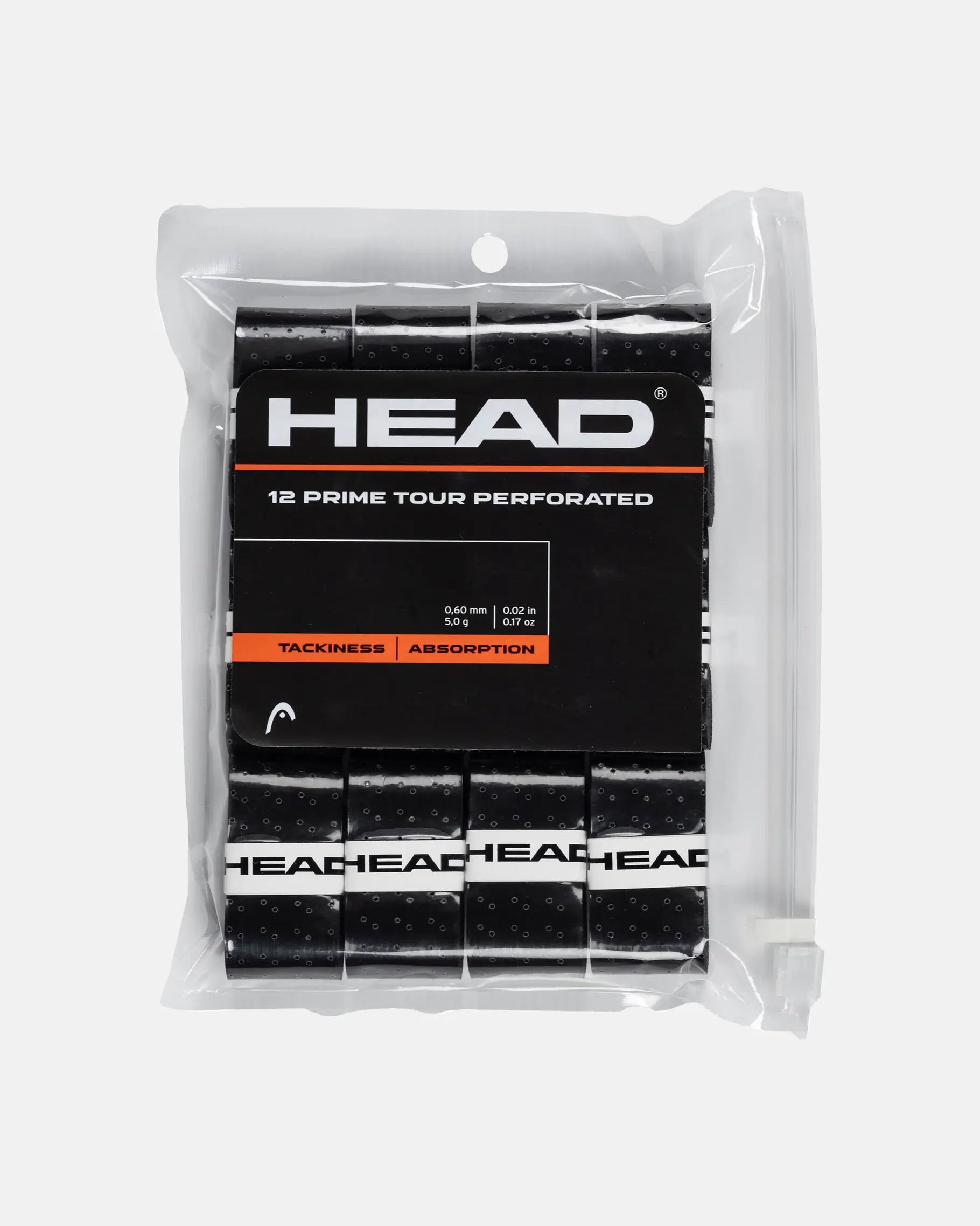 HEAD Prime Tour Perforated Overgrips 12er Pack Schwarz