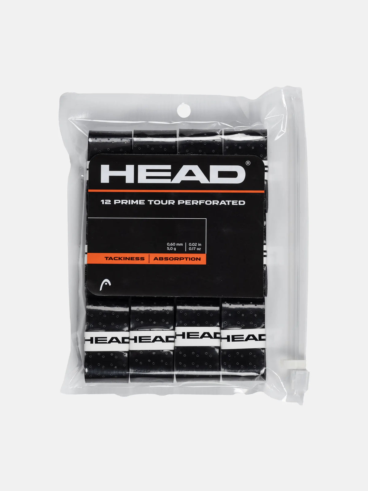HEAD Prime Tour Perforated Overgrips 12er Pack Schwarz