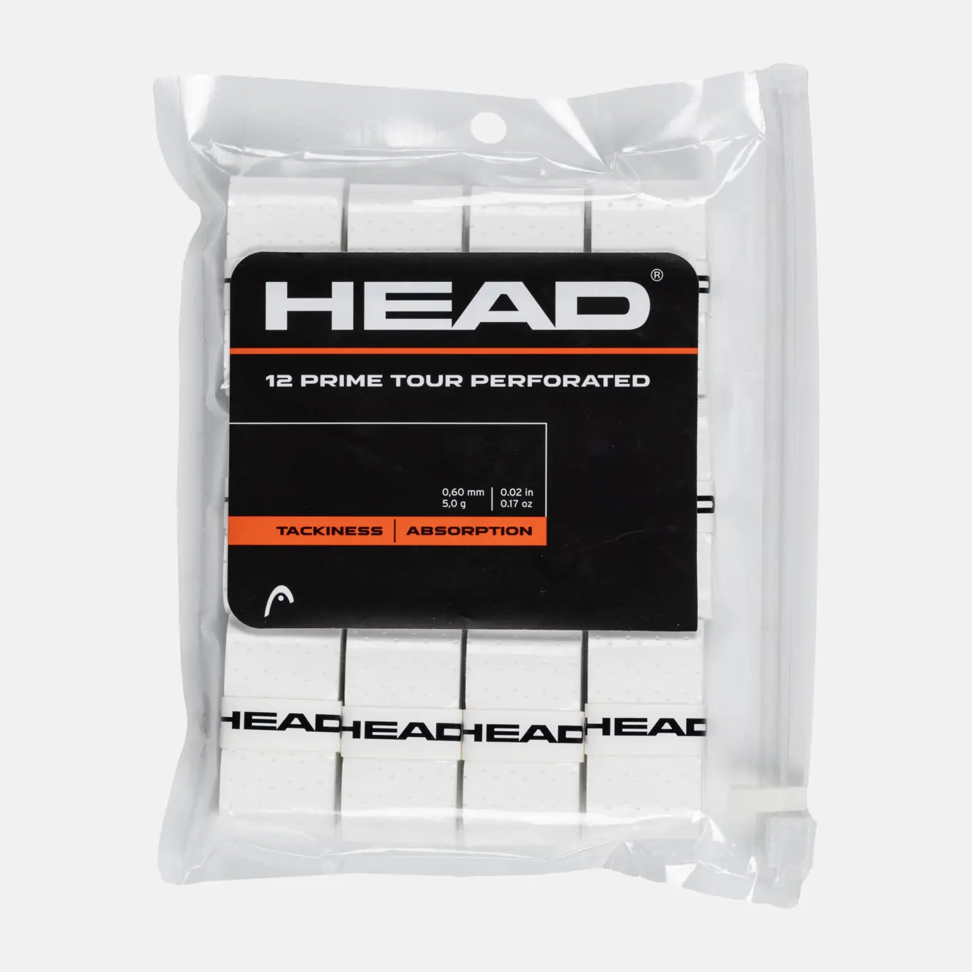 HEAD Prime Tour Perforated Overgrips 12er Pack Weiß