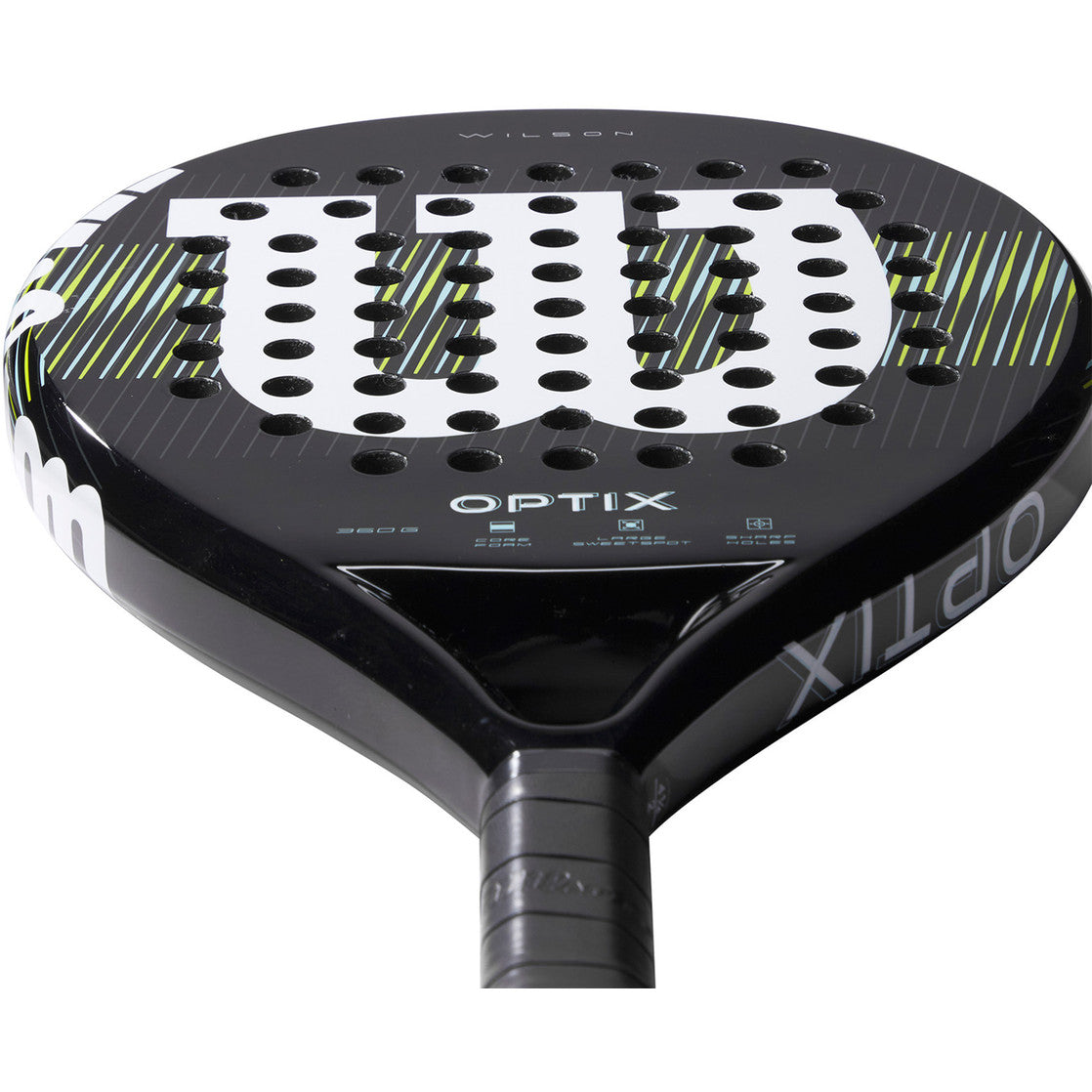 Padel Set WILSON Optix V1 Padel Schläger + Wilson Team Padeltasche schwarz