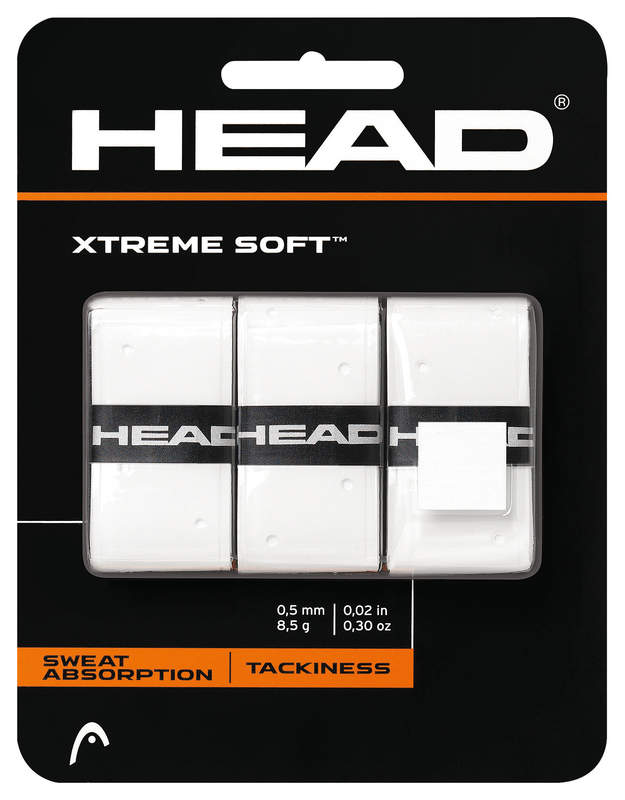 HEAD Xtreme Soft  Overgrips 3er Pack Griffbänder weiß