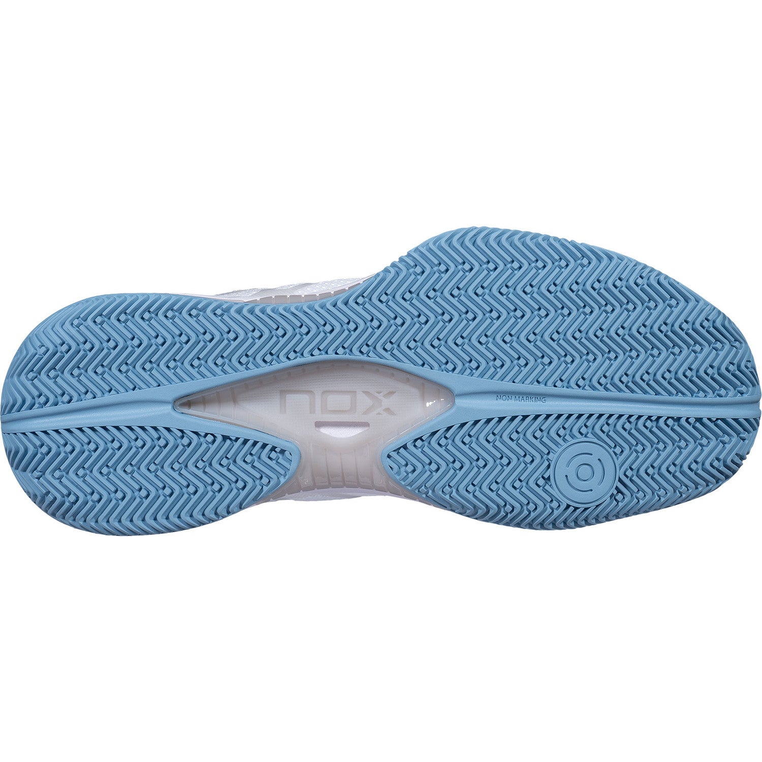 NOX Nerbo Padelschuh Weiß/Blau