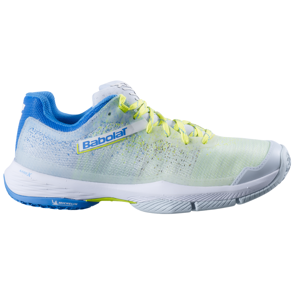 Babolat Jet Ritma Padelschuh Limette/Blau