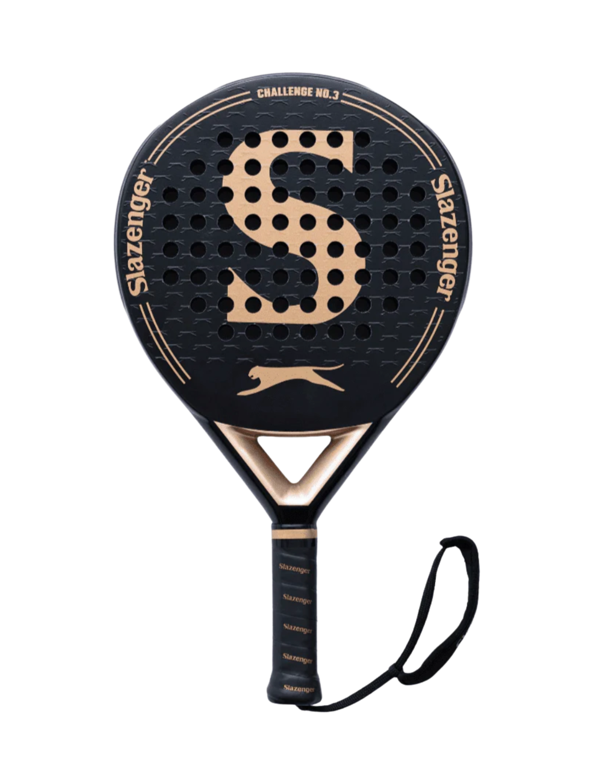 Slazenger Challenge No.3 Schwarz/Gold Padelschläger 2022