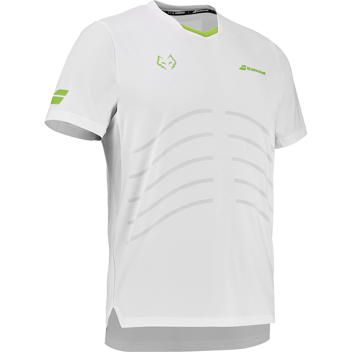 Babolat Crew Neck Tee Réplica Lebron Weiß seitlich