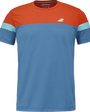 Babolat Crew Neck Tee Blau/Orange