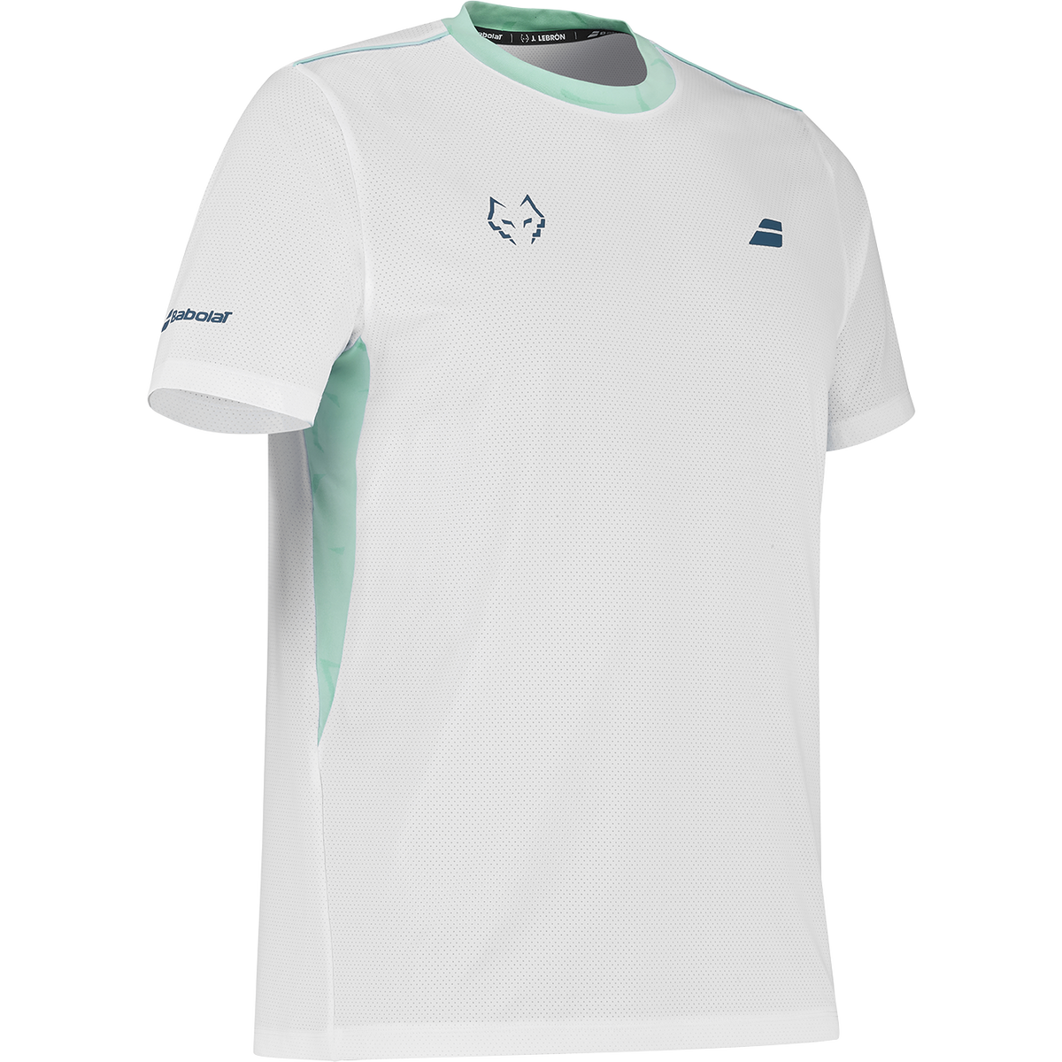 Babolat Crew Neck Tee Lebron Weiß seitlich