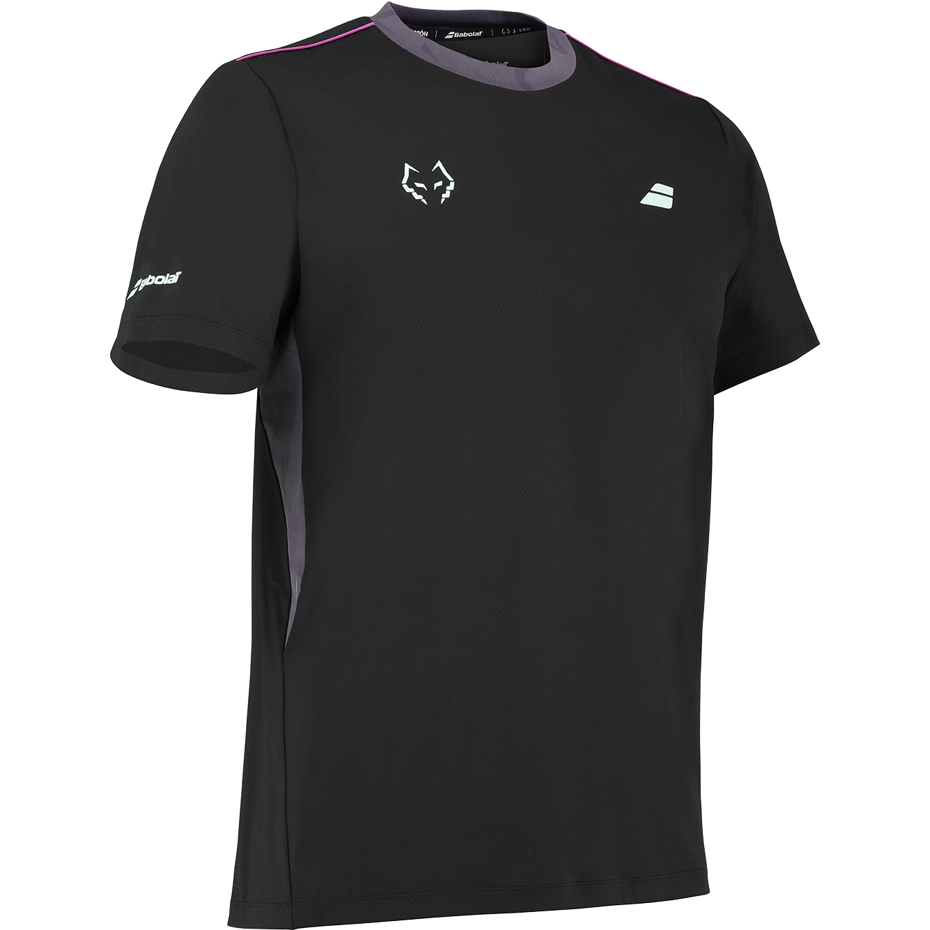 Babolat Crew Neck Tee Lebron Schwarz seitlich