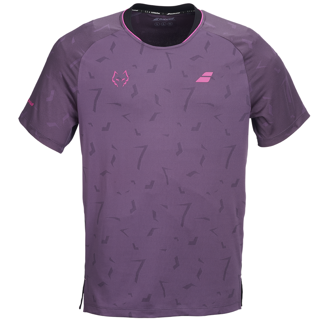 Babolat Crew Neck Tee Réplica Lebron Schwarz/Plum