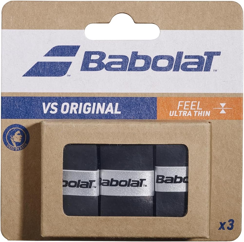 Babolat VS Original Feel Overgrip 3er Pack Schwarz