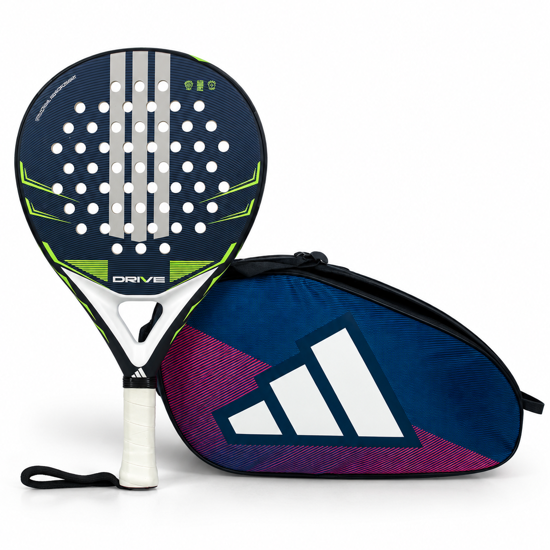 Blue Bundle: adidas Drive Blue + adidas Control Padelschlägertasche