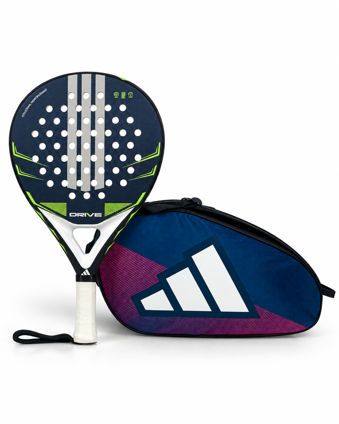 Blue Bundle: adidas Drive Blue + adidas Control Padelschlägertasche