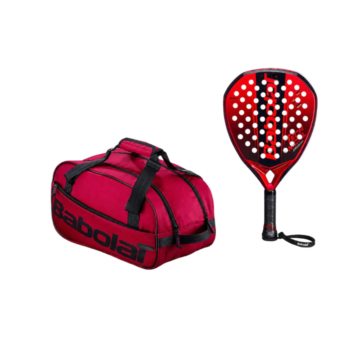 Bundle: Babolat Technical Origin+ &amp; Court S Padeltasche Rot