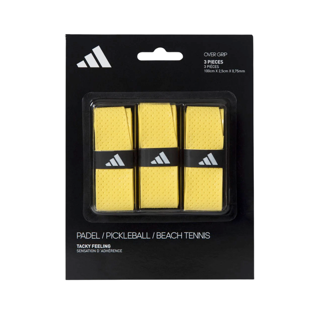 adidas PADEL OVERGRIP 3er Pack - Gelb