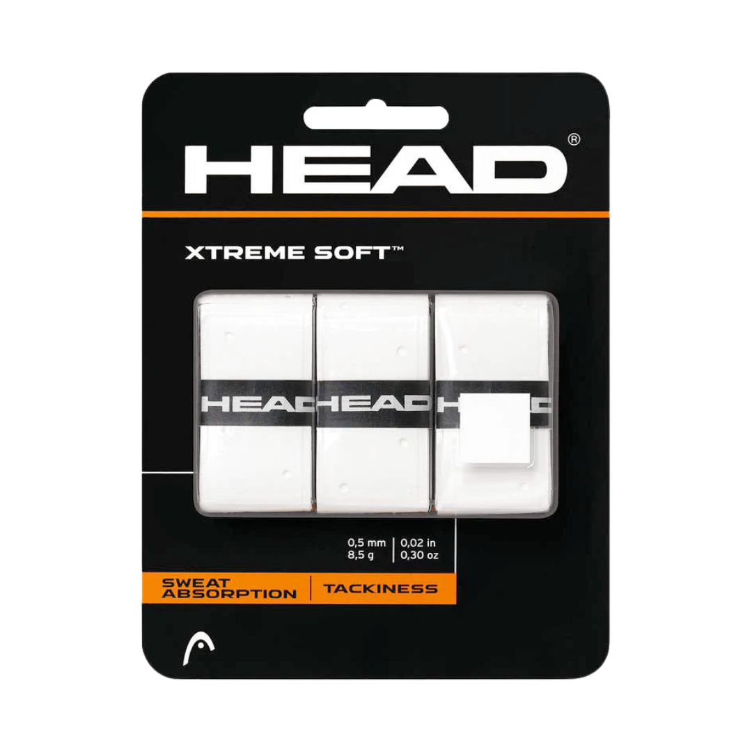 HEAD Xtreme Soft  Overgrips 3er Pack Griffbänder weiß