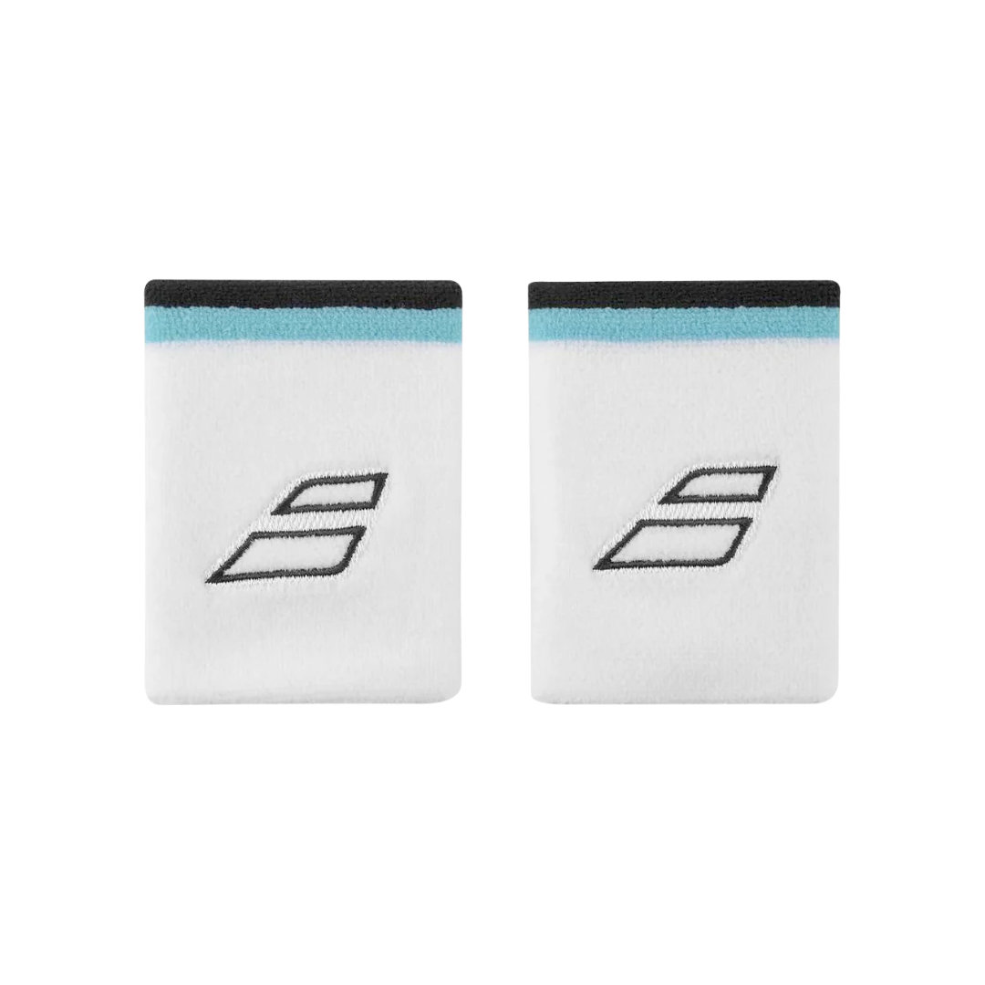 Babolat Terry Jumbo Schweißband Weiß/Blau
