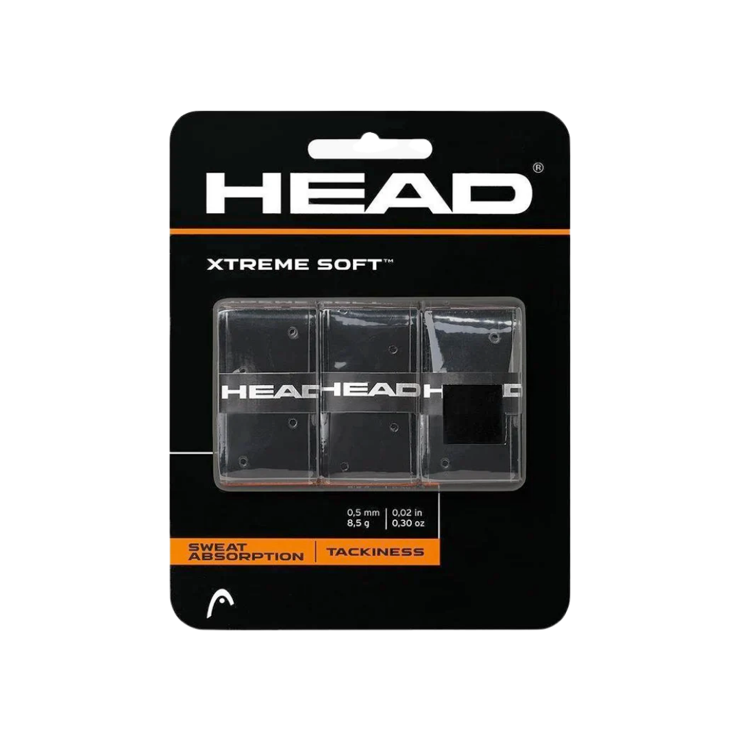 HEAD Xtreme Soft Overgrips 3er Pack Griffbänder Schwarz
