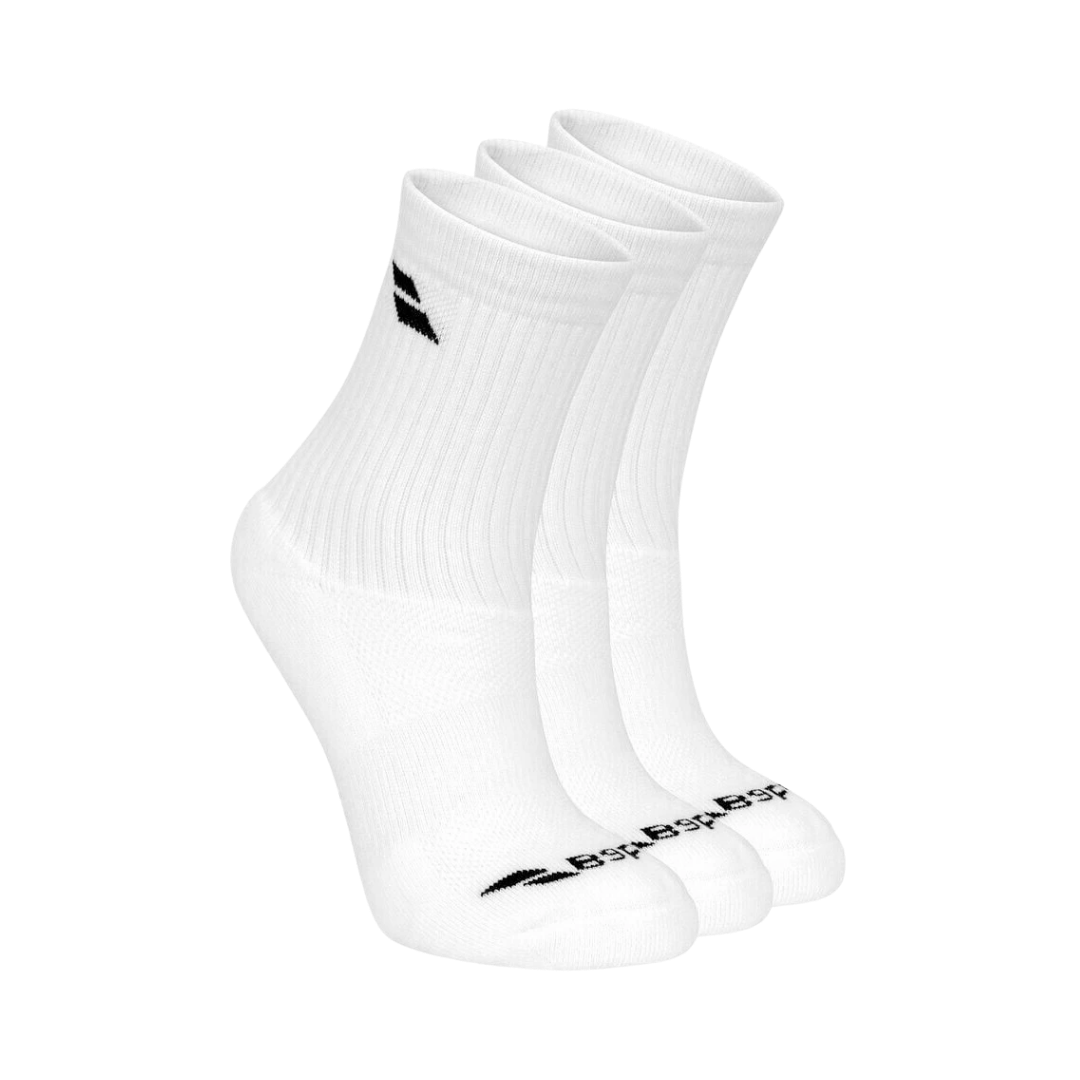 Babolat 3 Pairs Pack Socken – Weiß