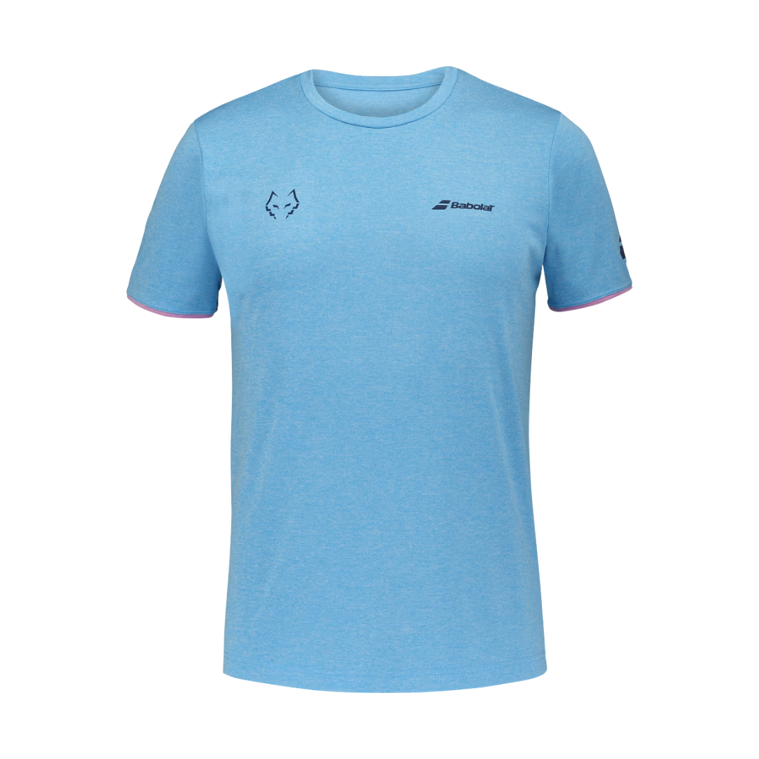 Babolat Crew Neck Tee Lebron Cyan Blau