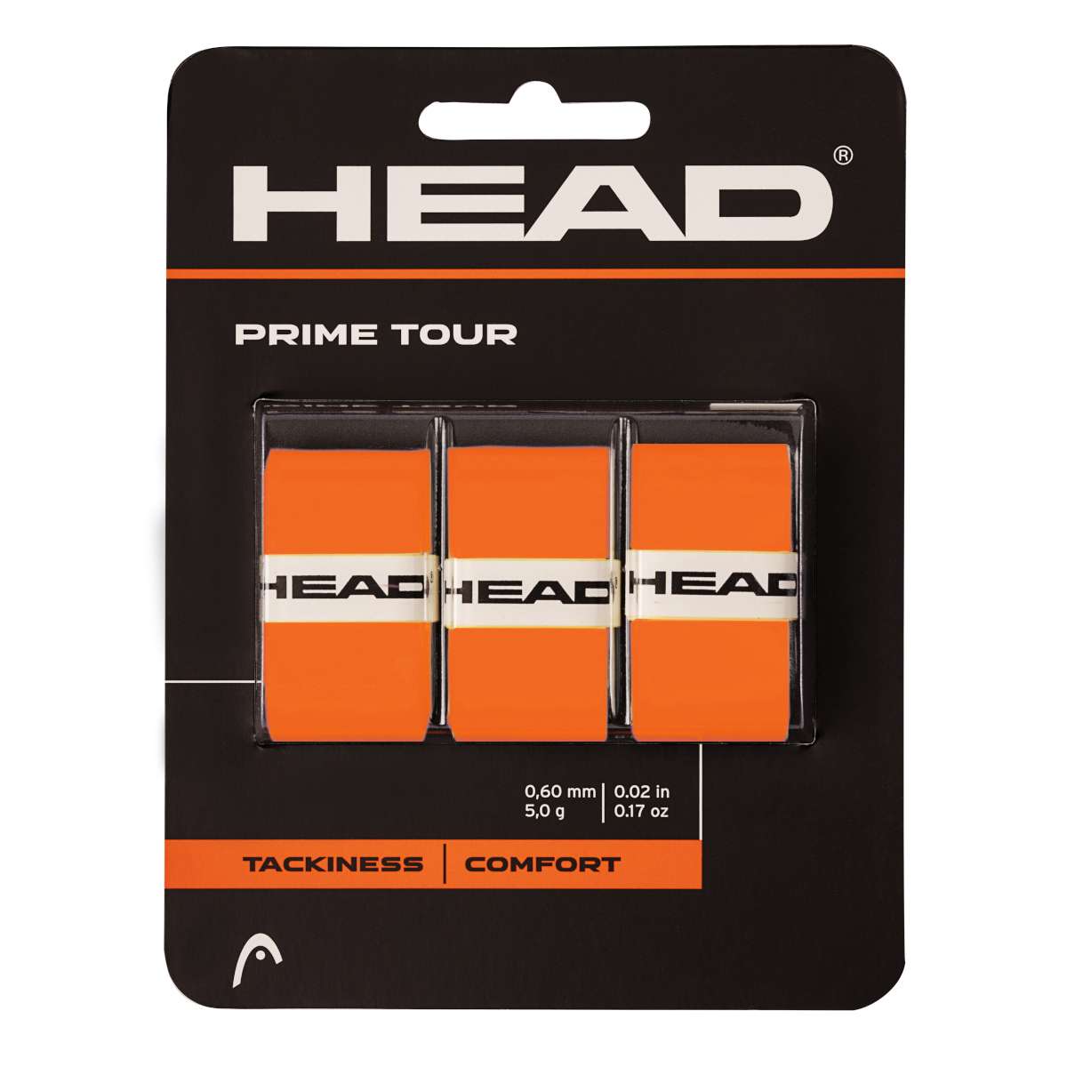 HEAD Prime Tour Overgrips 3-Pack Grips Orange