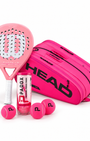 Pink Bundle: Wilson Blade LS V4 + Padeltasche + Bälle