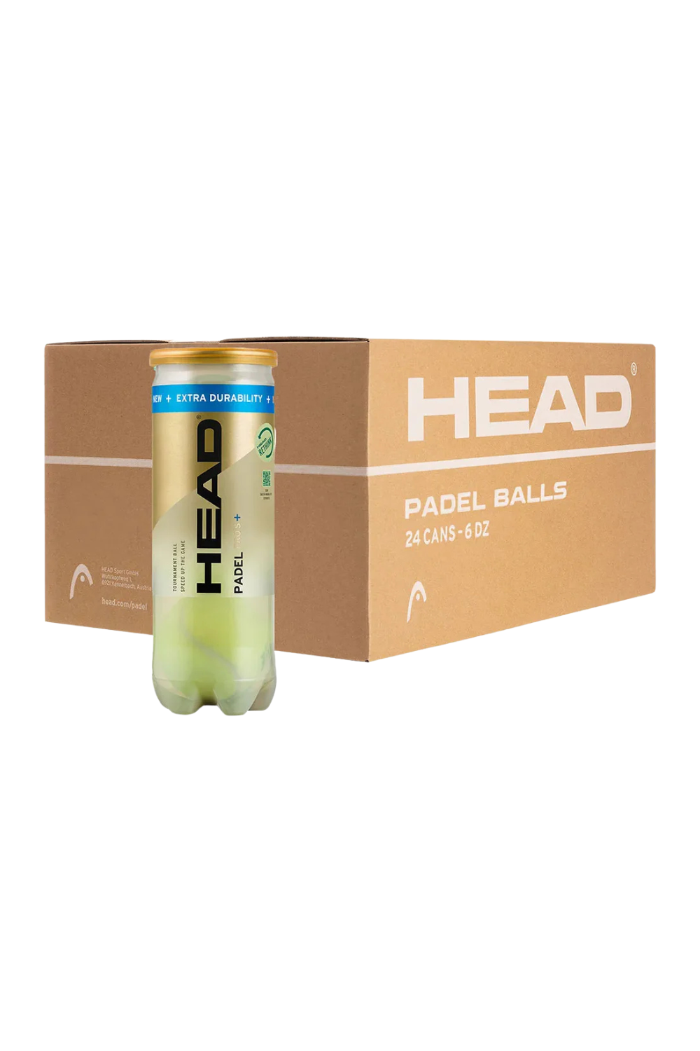 HEAD Padel Pro S +  Ballkiste (24 Dosen)