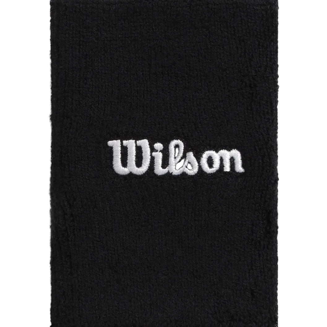 Wilson Wide Terry Schweißband Schwarz