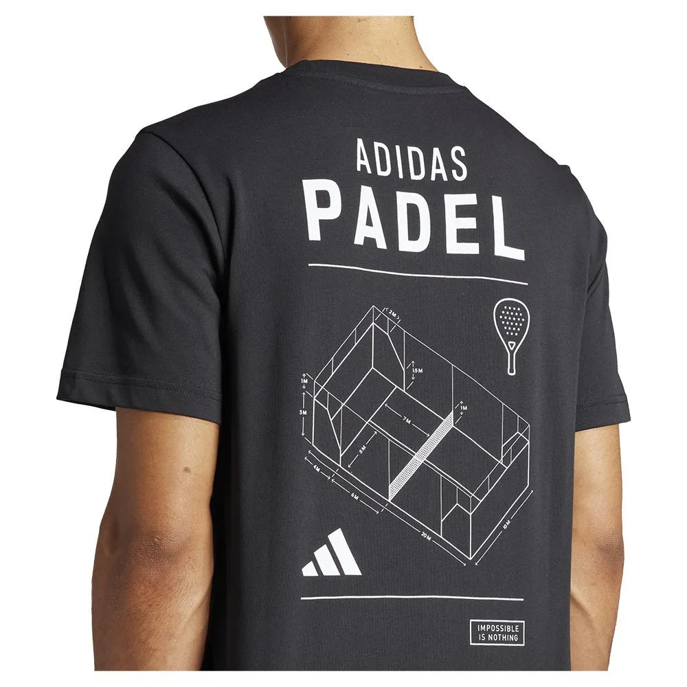 Adidas Padel T-Shirt Schwarz