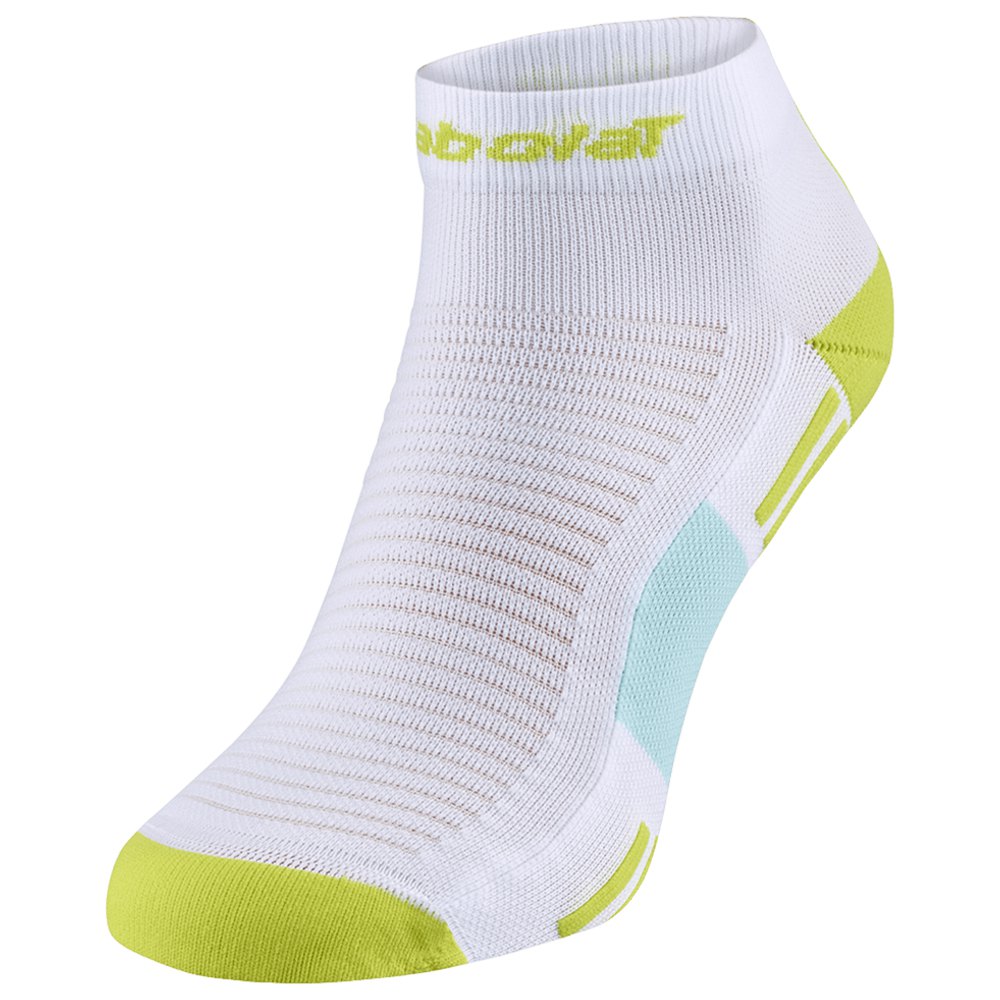 Babolat Quarter Socks- Padelsocken  -weiß/gelb