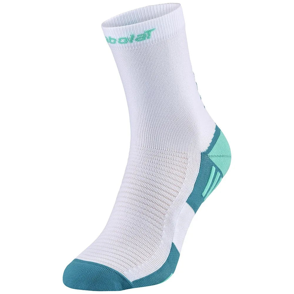 Babolat halblange Padel Socken - White /Electric Green