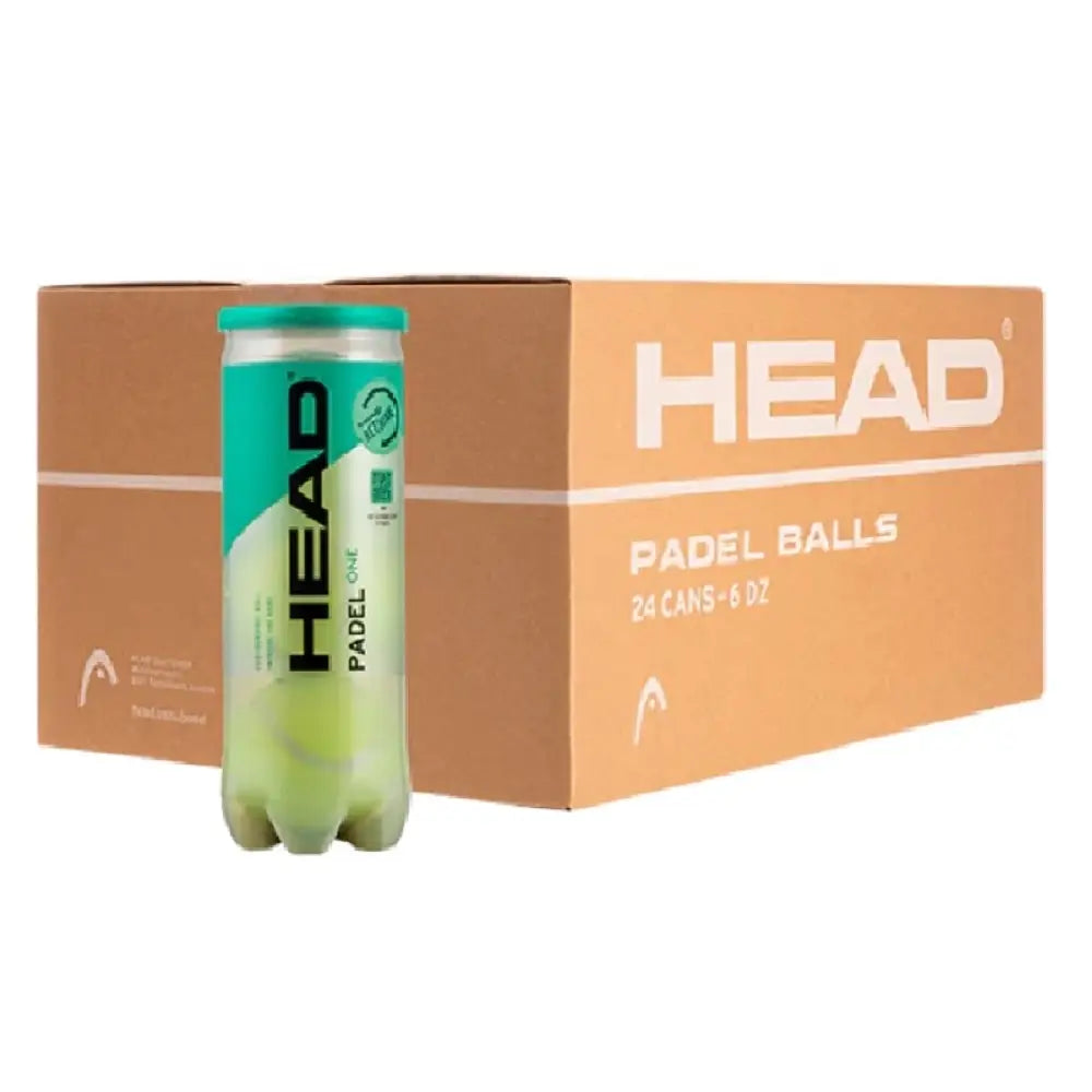 HEAD PADEL ONE  Ballkiste (24 Dosen) Padelbälle