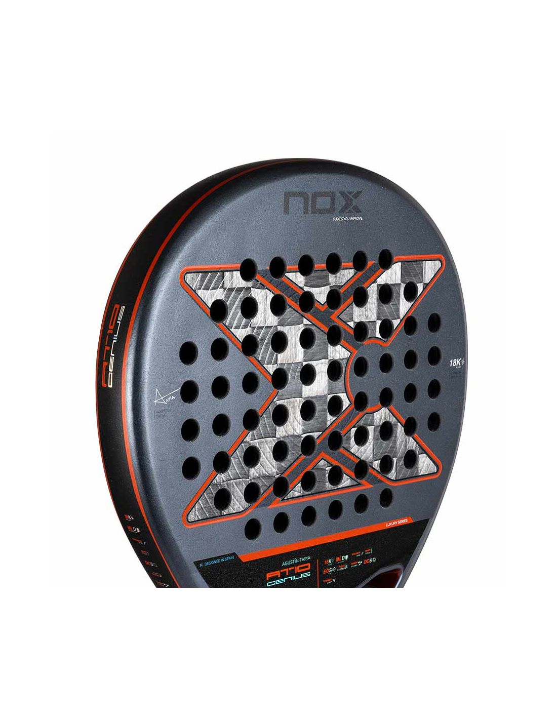 NOX AT10 Genius ATTACK 18K 2024 by Agustín Tapia padel racket