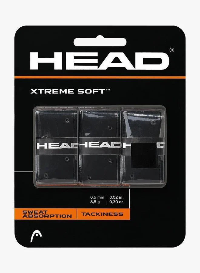 HEAD Xtreme Soft  Overgrips 3er Pack Griffbänder Schwarz