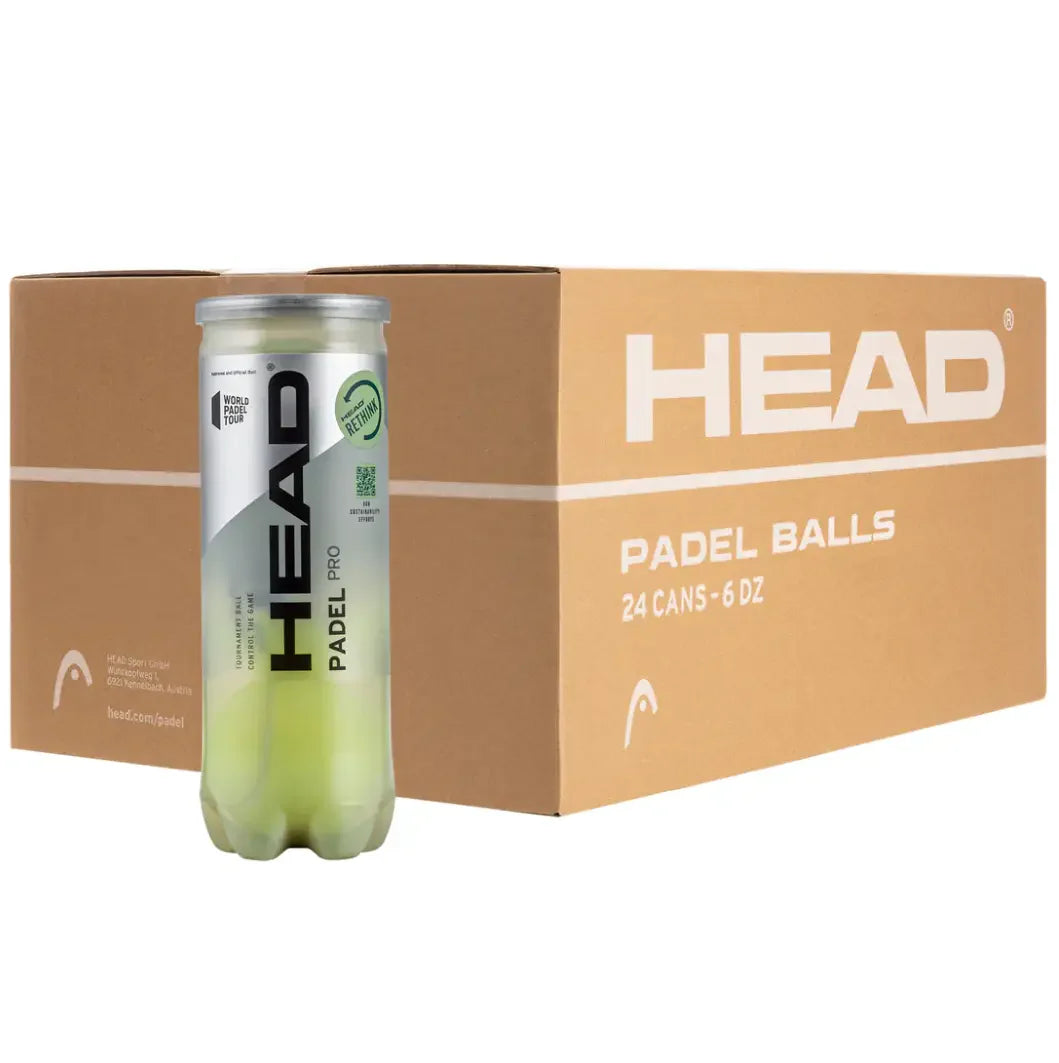 HEAD PADEL PRO Ball Box (24 Cans) Padel Balls