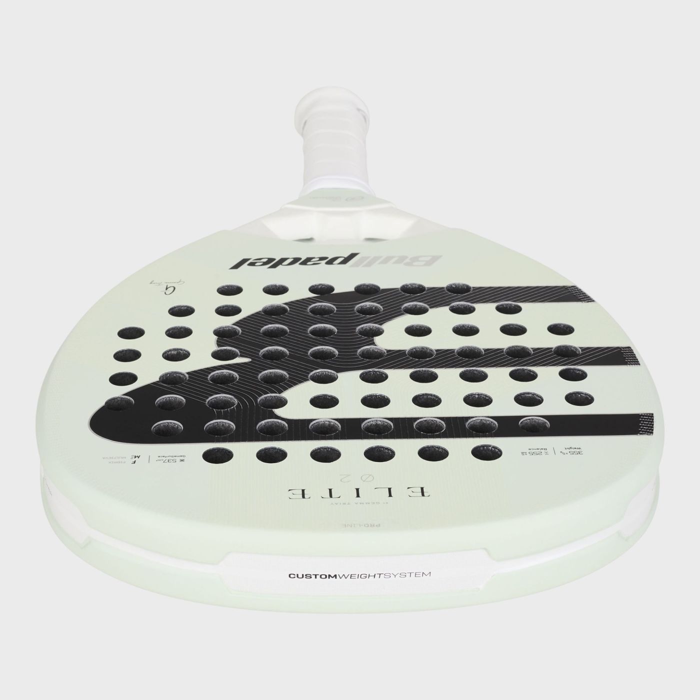 Bullpadel Elite 02 2027 Padelschläger – Detail Schlagfläche