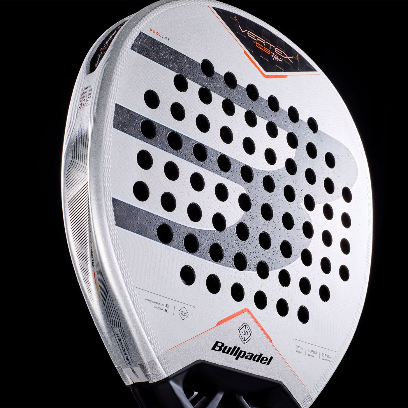 Bullpadel Vertex 05 Hybrid 2027 – Seitenansicht Profil 38 mm