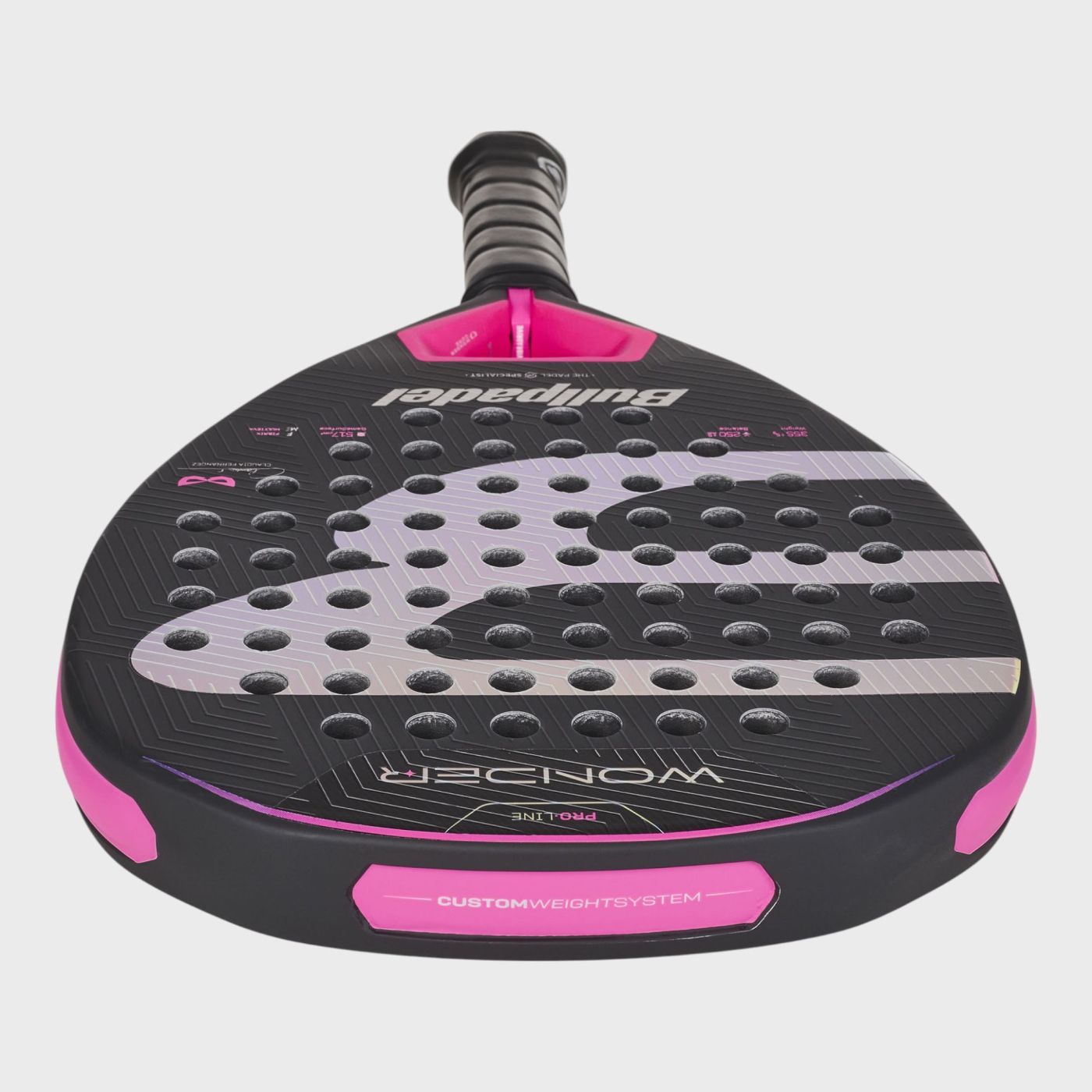 Bullpadel Wonder 2027 Padelschläger – Detail Schlagfläche